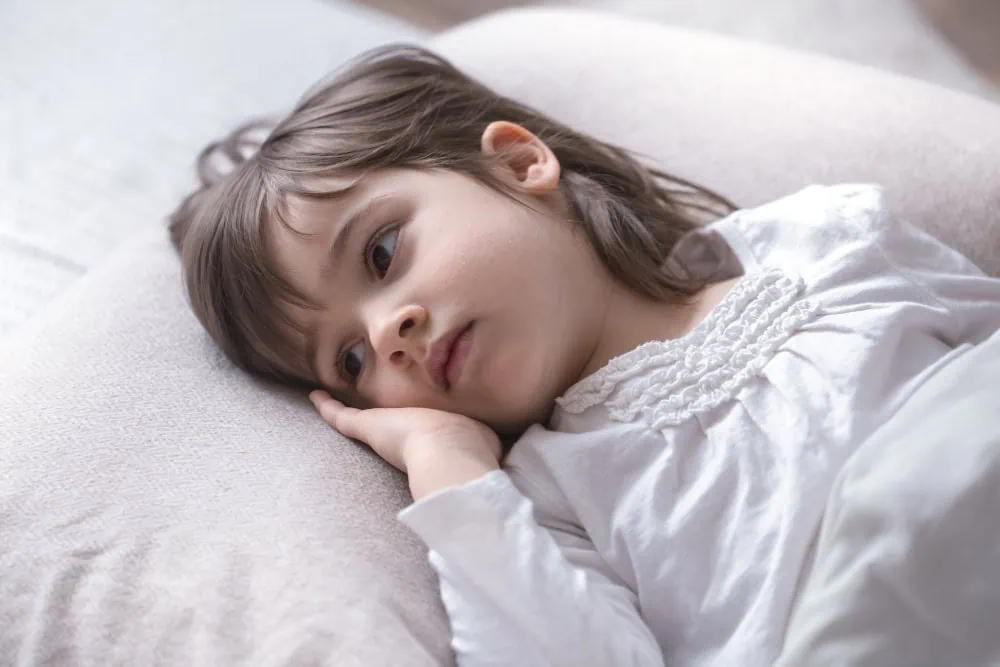 A child sleeping peacefully
